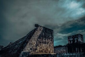 Mystical Maya country Ball arena in Chichen Itza