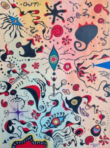 Fantasy an a theme by Joan Miro 