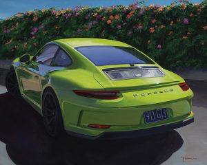 Green Porsche 