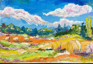 Hay bales near Vallieres 