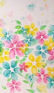 Three Color Floral  